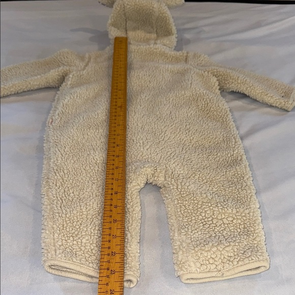 Baby GAP Sherpa Footless Bunting Cream Fleece Soft Cozy Kids Size 6-12 Months - Picture 6 of 8